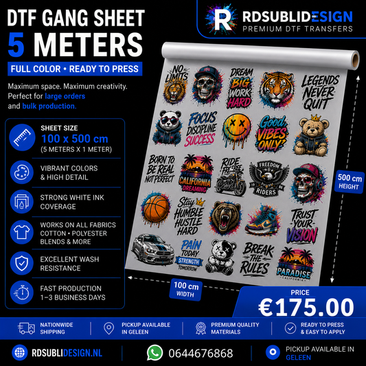 DTF Gang Sheet 5 Meters