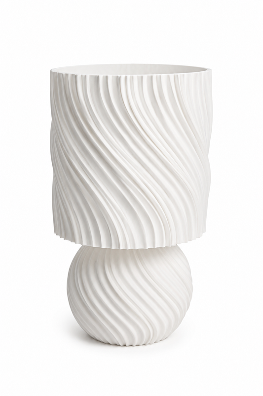 3D Printed Swirl Wave Vase